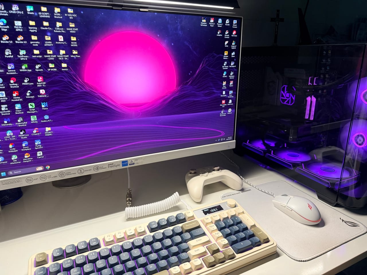Ảnh 4 góc máy của Gà Mờ PC